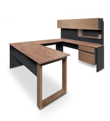 Escritorio Ejecutivo para Oficina Skanor 2853 / Nogal / Madera